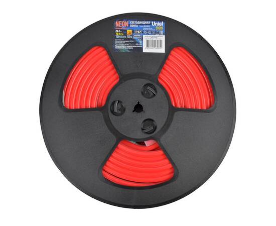 Светодиодная гибкая герметичная лента Uniel ULS-N11-2835-120LED/m-8mm-IP67-DC24V-10W/m-15M-RED UL-00, изображение 3