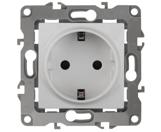 Розетка ЭРА 12 2P E Schuko со шторками 16A 250V 12-2102-01 Б0014687