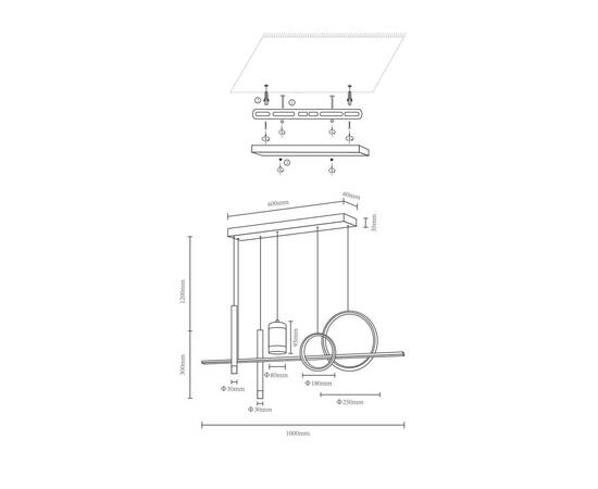 Подвесная люстра Velante 431-106-06, изображение 2
