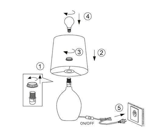 Настольная лампа Rivoli Chimera 7072-503 Б0057275, изображение 6