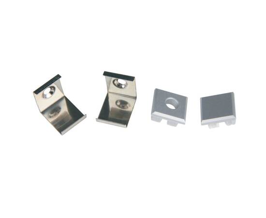 Комплект заглушек и скоб Uniel UFE-N05 SILVER A POLYBAG UL-00000625