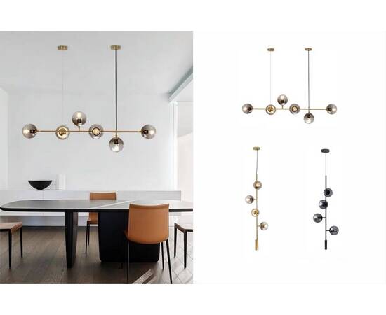 Подвесная люстра iLamp Golden 9136P/6 GL-WH, изображение 2