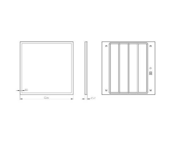 Светодиодная панель Эра SPO-1-50-4K-M Б0053392, изображение 8