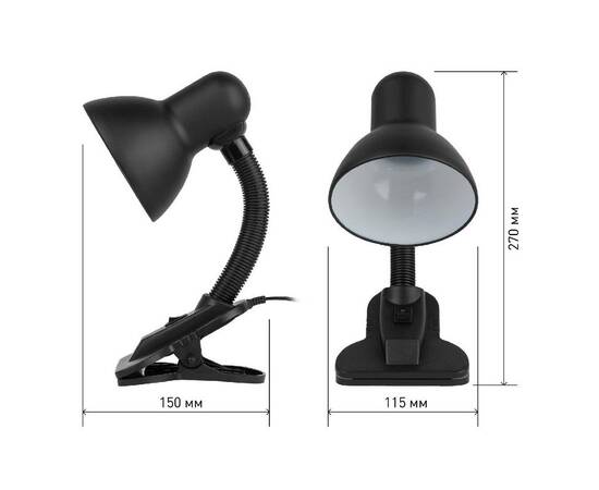 Настольная лампа Эра N-212-E27-40W-BK Б0035058, изображение 5