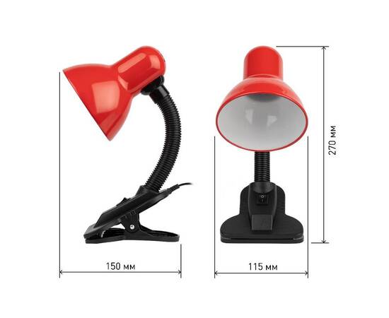 Настольная лампа Эра N-212-E27-40W-R Б0035061, изображение 4