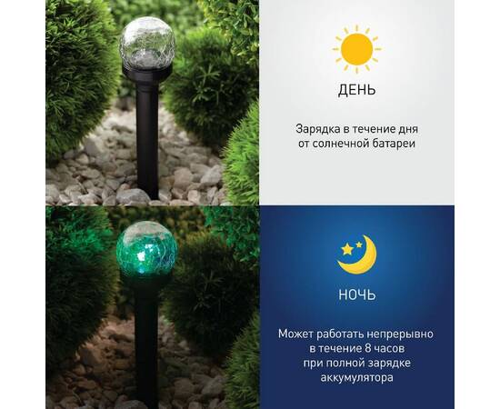 Уличный светильник на солнечной батарее Эра SL-PL33-CRAC Б0018818, изображение 8