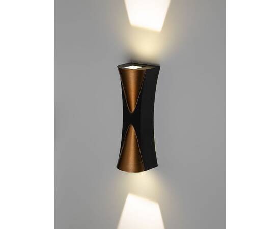 Архитектурный светильник Эра WL43 BK+GD Б0054422, изображение 2