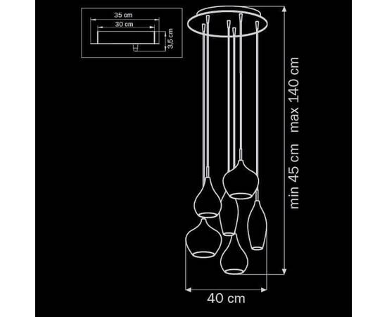 Подвесная люстра Lightstar Pentola 803063, изображение 2