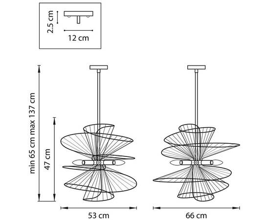 Подвесная люстра Lightstar Zeta 728163, изображение 2