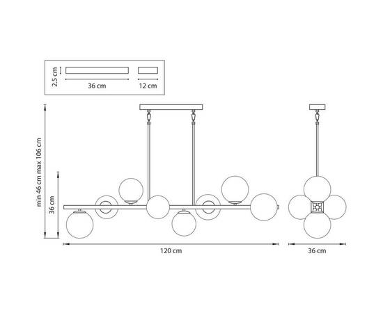 Подвесная люстра Lightstar Croco 815083, изображение 3