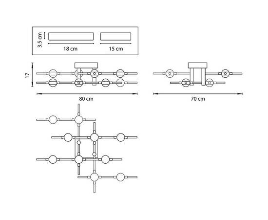 Потолочная светодиодная люстра Lightstar Bergamo 745147, изображение 3