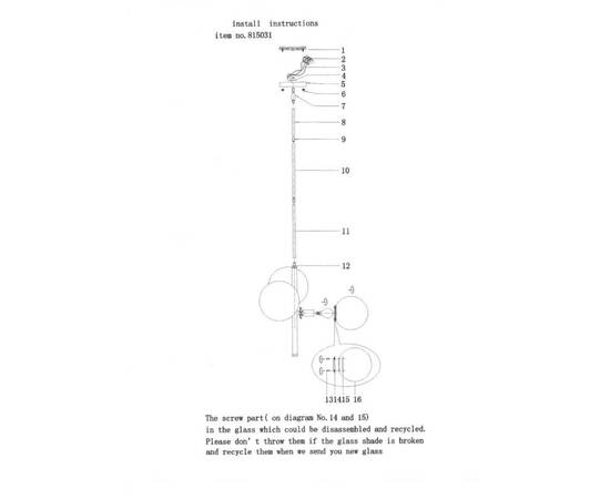 Подвесная люстра Lightstar Croco 815031, изображение 7
