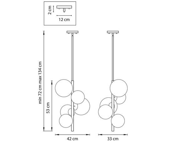 Подвесная люстра Lightstar Croco 815053, изображение 3