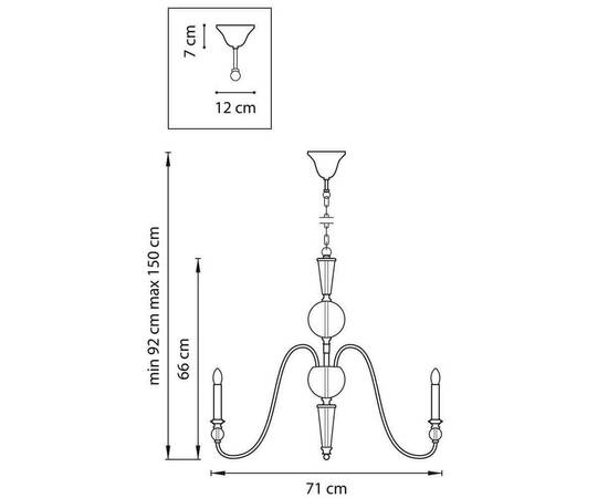 Подвесная люстра Lightstar Ragno 732067, изображение 4