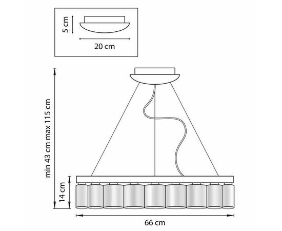Подвесная светодиодная люстра Lightstar Nibbler 812186, изображение 3