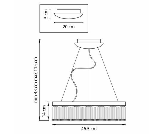 Подвесная светодиодная люстра Lightstar Nibbler 812126, изображение 2