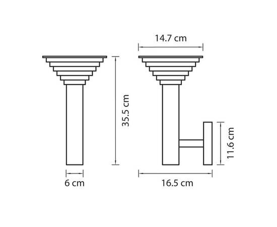 Уличный настенный светодиодный светильник Lightstar Piatto 379637, изображение 2