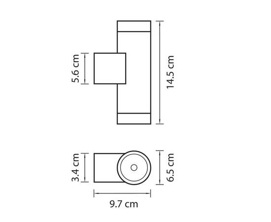 Уличный настенный светильник Lightstar Paro 351609, изображение 2
