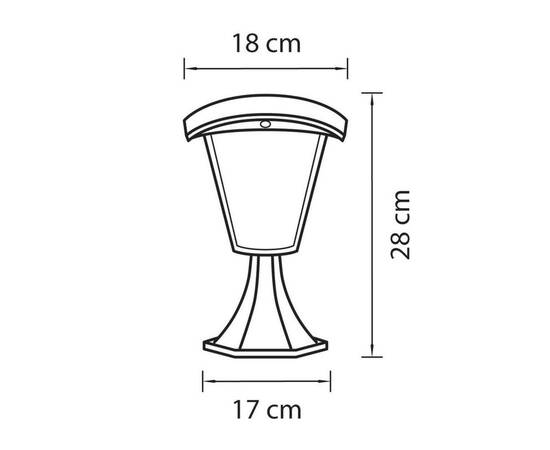 Уличный светодиодный светильник Lightstar Lampione 375970, изображение 2