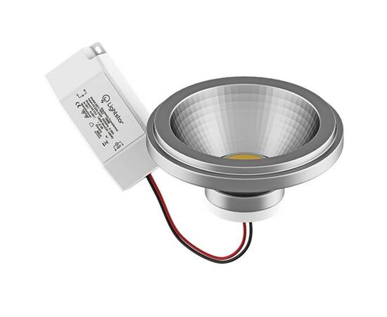 Лампа светодиодная Lightstar LED AR111 12W 4000K полусфера никель 932104