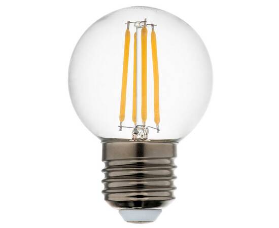 Лампа светодиодная филаментная Lightstar LED Filament E27 6W 3000K шар прозрачный 933822