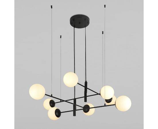 Подвесная люстра Eurosvet Planet 70146/8 черный Smart a062031