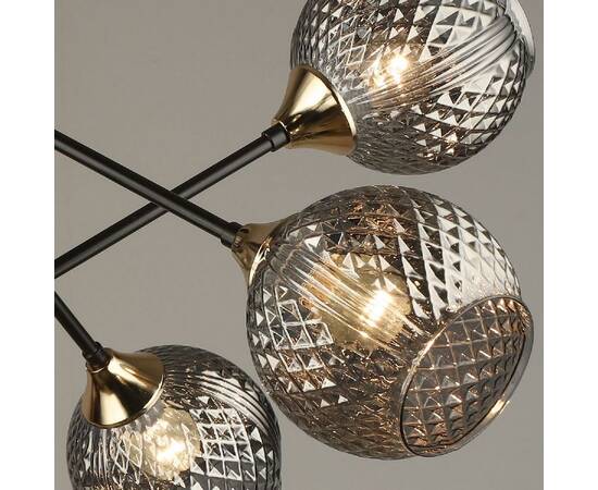 Люстра на штанге Reluce 04898-0.3-08 COFFEE+FGD, изображение 3