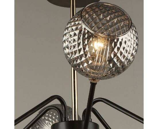 Люстра на штанге Reluce 04898-0.3-08 COFFEE+FGD, изображение 4