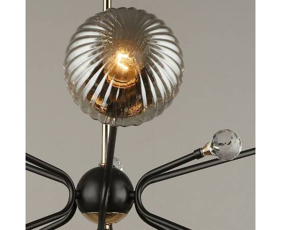 Люстра на штанге Reluce 04901-0.3-06 COFFEE+FGD, изображение 4