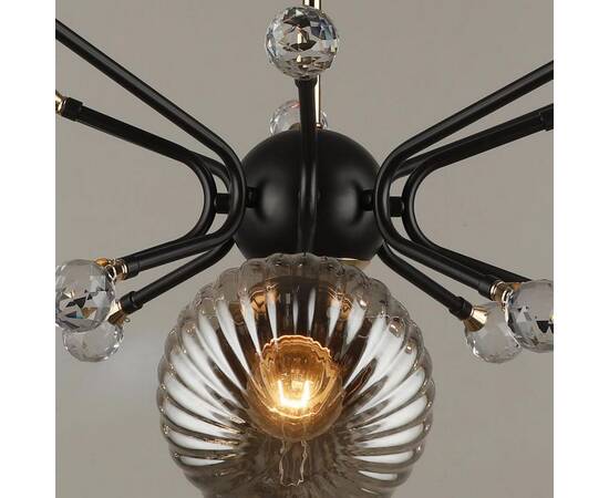 Люстра на штанге Reluce 04901-0.3-08 COFFEE+FGD, изображение 4