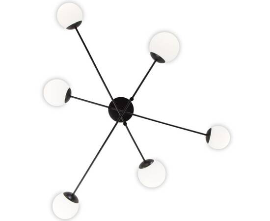 Потолочная люстра Eurosvet Netz 30181/6 черный Smart a062214