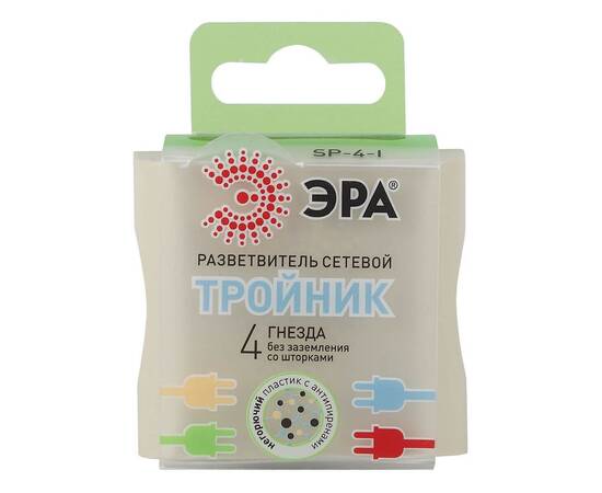 Сетевой разветвитель ЭРА SP-4-I Б0008206, изображение 2