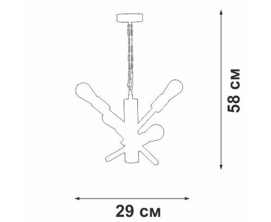 Подвесная люстра Vitaluce V3009-1/4, изображение 2