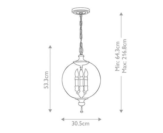 Подвесной светильник Feiss Argento FE-ARGENTO-P, изображение 6