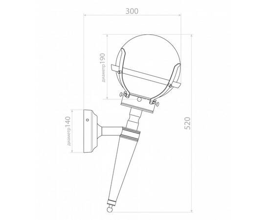 Уличный настенный светильник Covali WL-30563, изображение 7