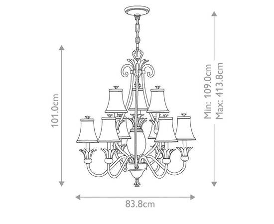 Подвесная люстра Hinkley Plantation HK-PLANT10-PL, изображение 6