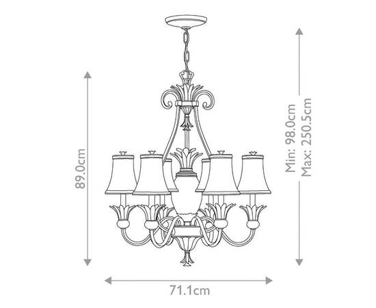 Подвесная люстра Hinkley Plantation HK-PLANT7-PL, изображение 6