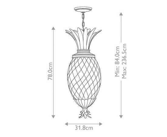 Подвесной светильник Hinkley Plantation HK-PLANT4-P-PL, изображение 6
