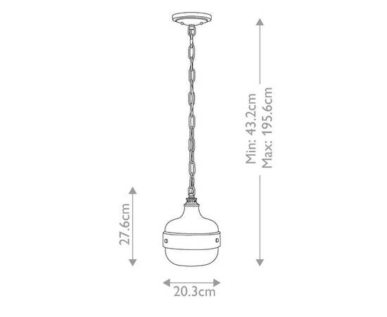 Подвесной светильник Feiss Cadence FE-CADENCE-1P-BS, изображение 5