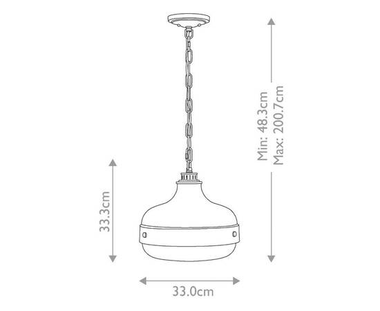 Подвесной светильник Feiss Cadence FE-CADENCE-2P-MB, изображение 8