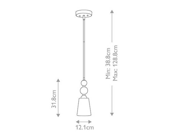 Подвесной светильник Hinkley Zelda HK-ZELDA-P-A-VS, изображение 4