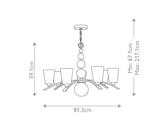 Подвесная люстра Hinkley Zelda HK-ZELDA7-VS, изображение 5