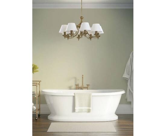 Люстра на штанге Kutek San Marino Lampshade SAN-ZW-10(P/A)CR, изображение 3