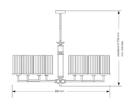 Люстра на штанге Kutek Mood Artu Ryfel ART-ZW-8 (Z) R, изображение 2