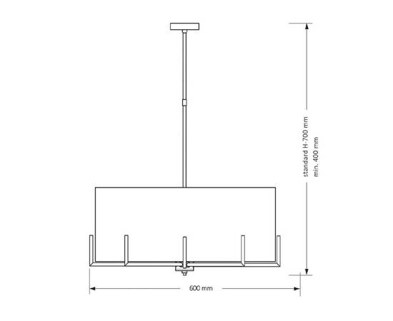 Люстра на штанге Kutek Mood Nemi NEM-ZWD-5 (Z), изображение 2