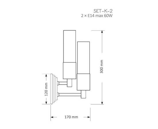 Бра Kutek Mood Seti SET-K-2(N), изображение 2