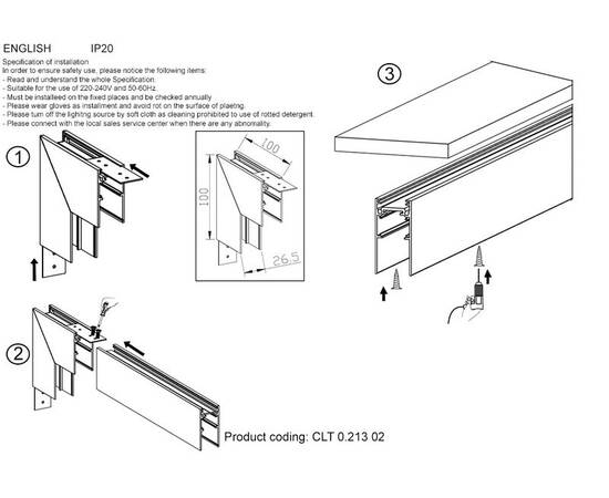 Внутренний угловой соединитель для магнитного накладного шинопровода Crystal Lux Space CLT 0.213 02, изображение 2