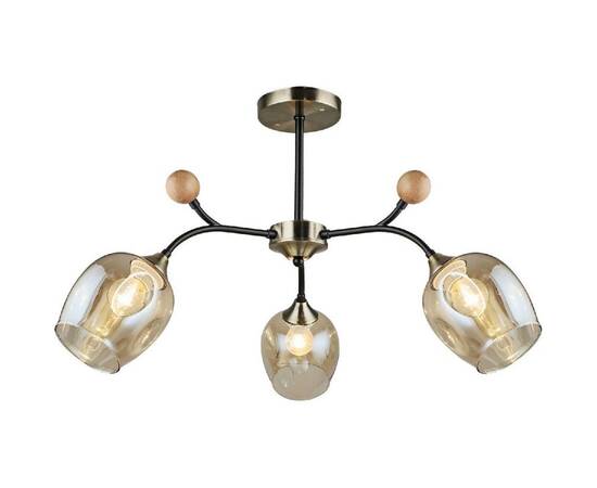 Люстра на штанге Reluce 02009-0.3-03 AB+BK, изображение 2