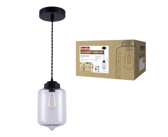 Подвесной светильник Fametto Vintage DLC-V403 E27 BLACK UL-00000992, изображение 2