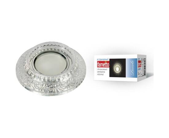 Встраиваемый светильник Fametto Luciole DLS-L105 GU5.3 CHROME/CLEAR UL-00000356, изображение 2